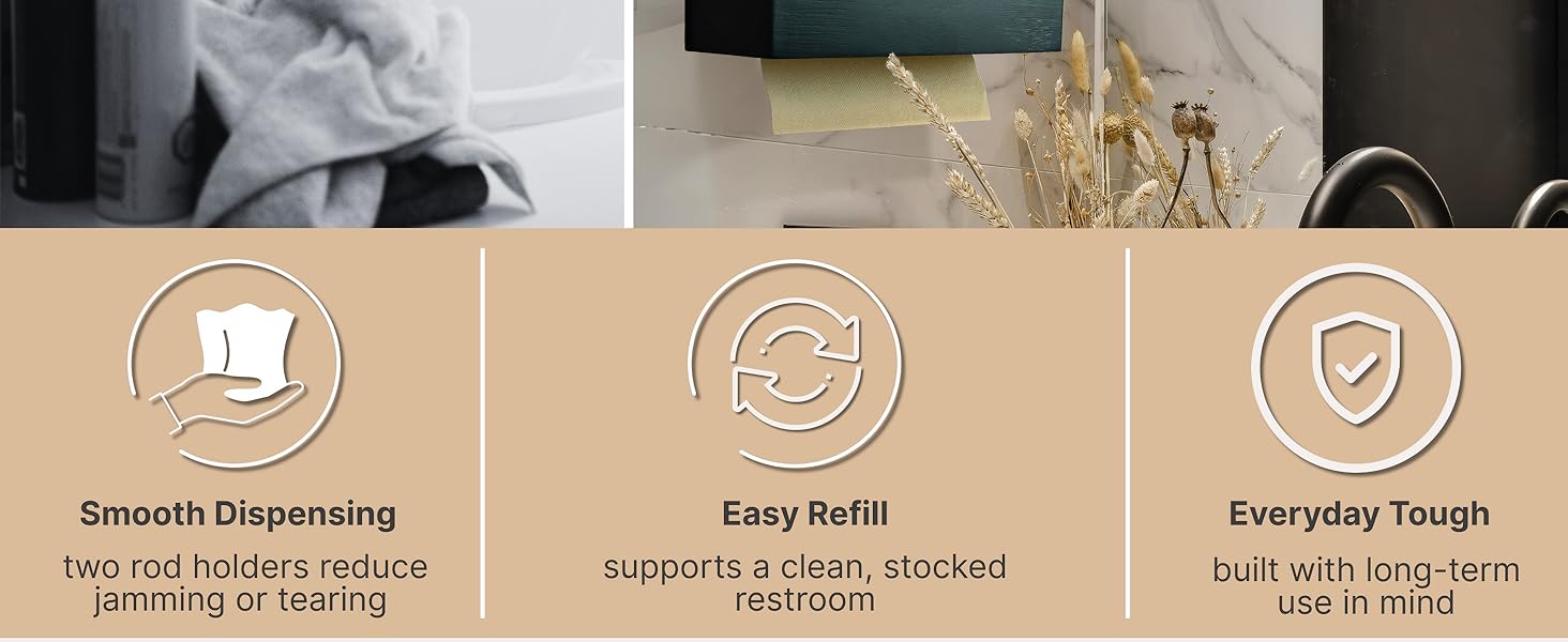 Smooth Dispensing, Easy Refill, and Everyday Tough