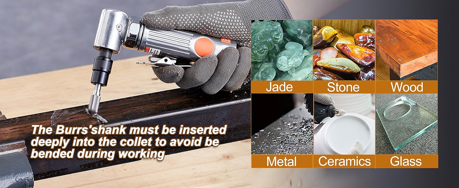 carbide burr carbide burr set 1/4 shank burr set die grinder bits rotary tool bits 