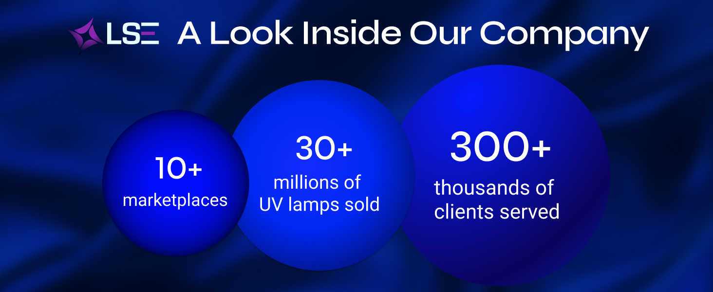 Visual representation of LSE Lighting as a trusted leader in UV-C lighting solution