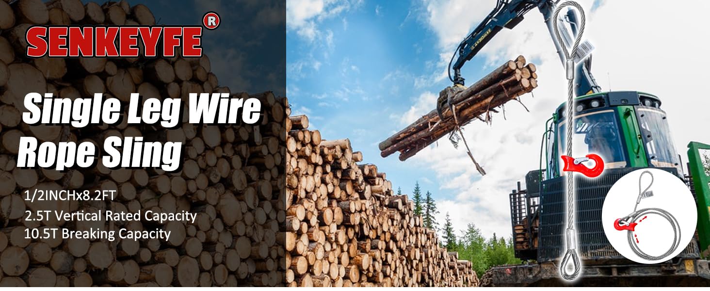 single leg wire rope sling