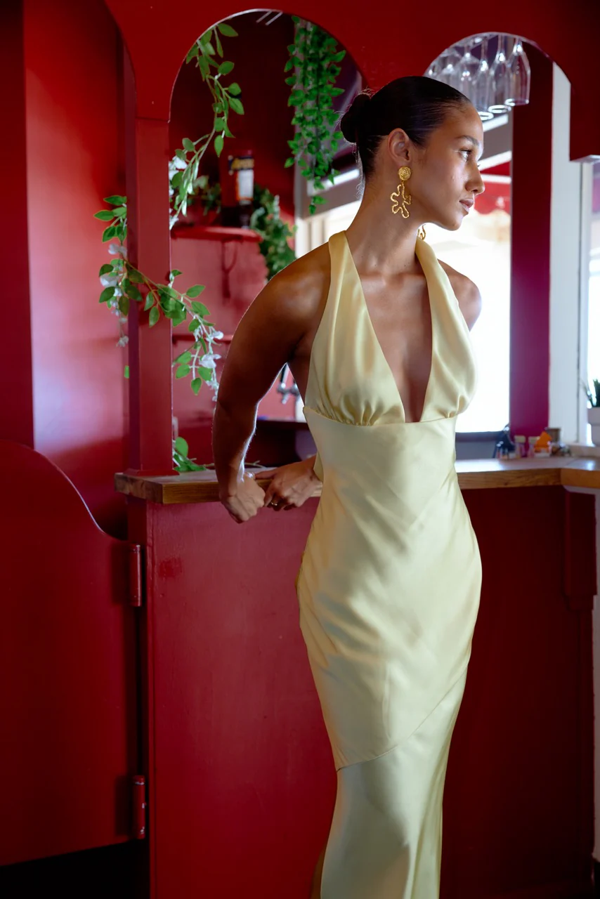 Novia Dress - Pineapple - Poueer