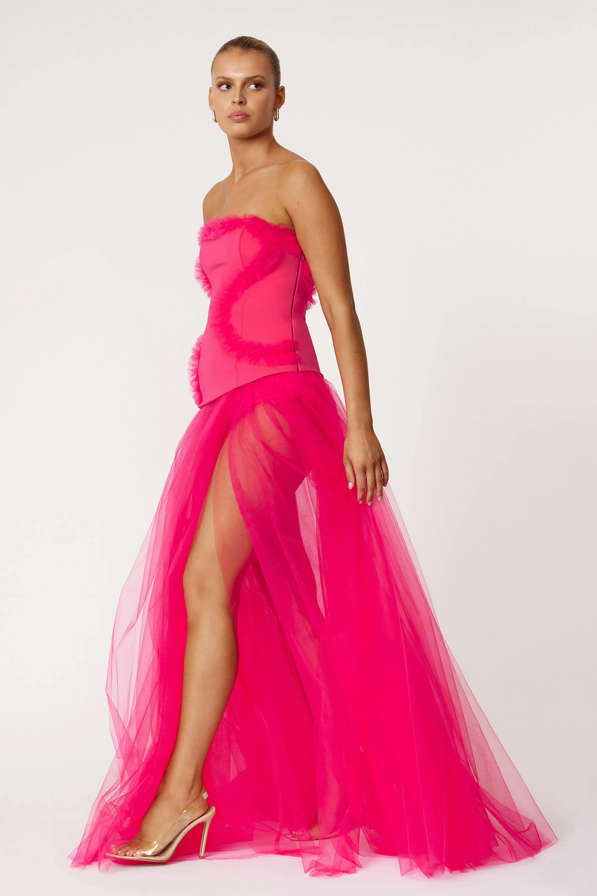 Emilie Dress - Raspberry - Poueer