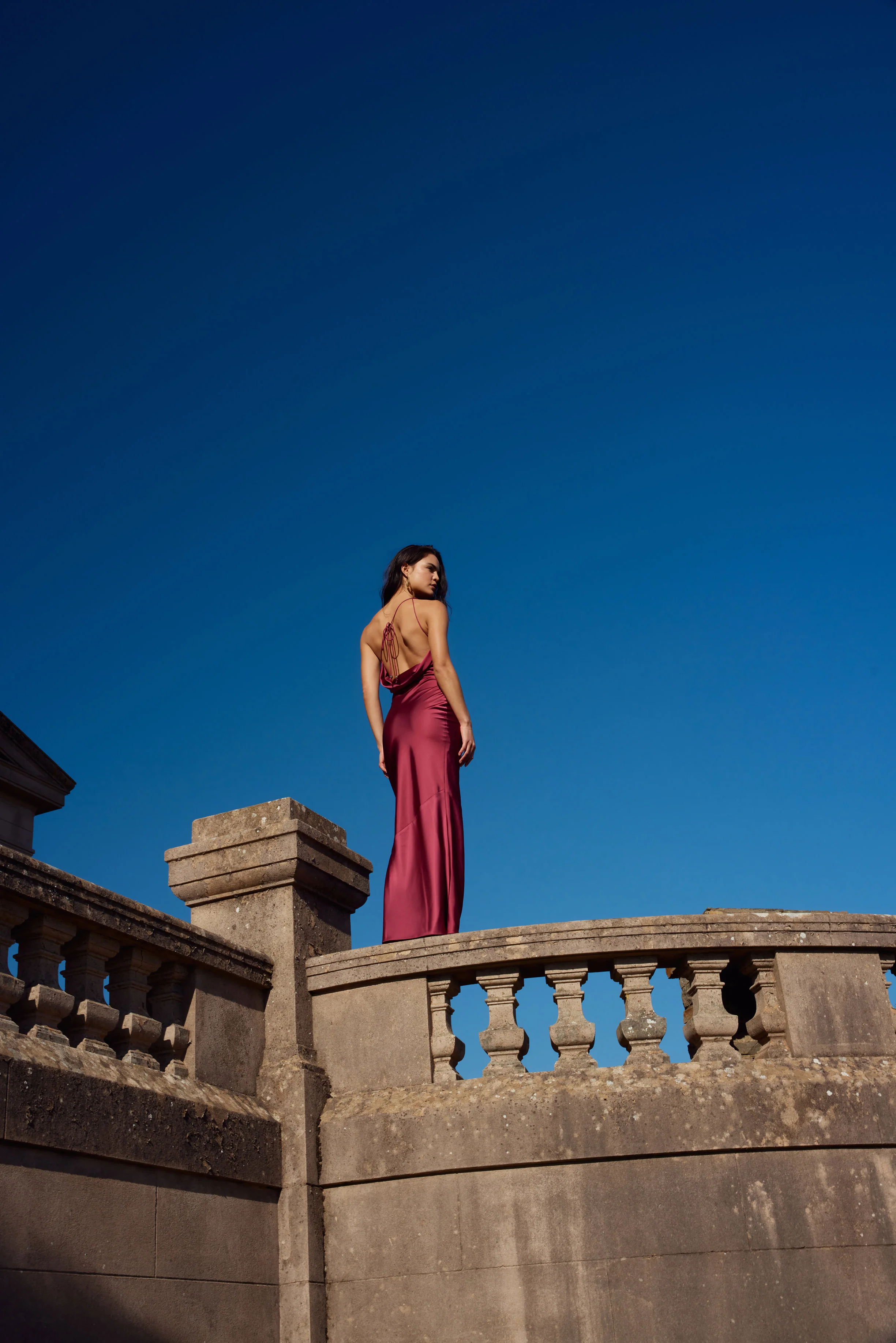 Nola Dress - Wine - Poueer