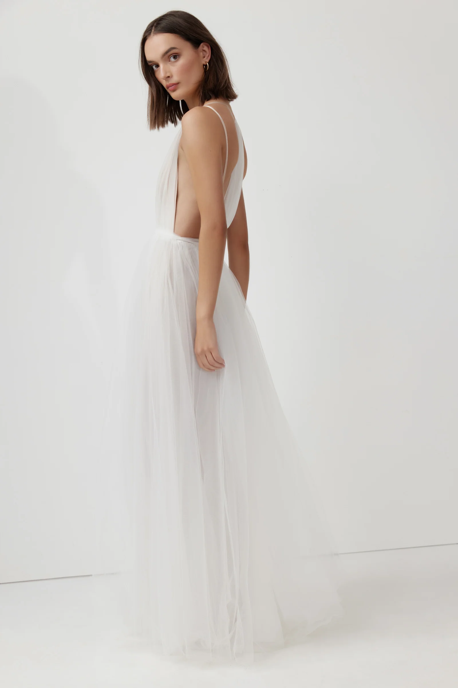 Cynthia Dress - White - Poueer