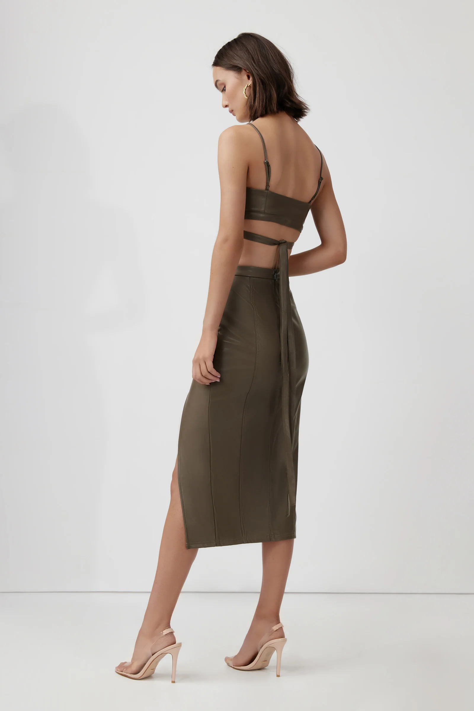 Marilla Skirt - Deep Olive - Poueer