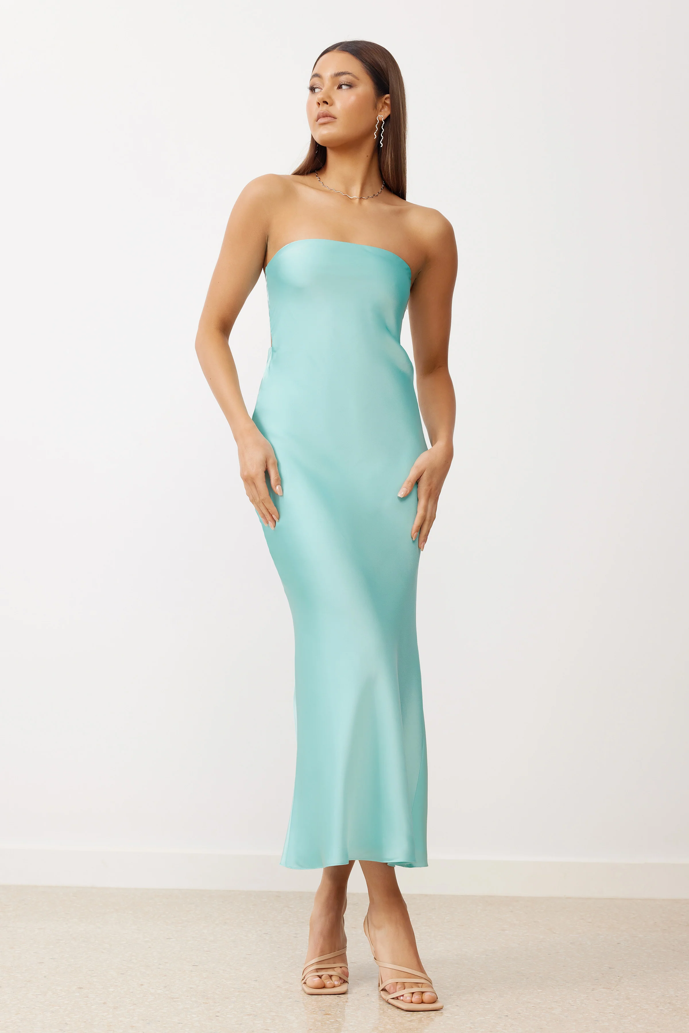 Indra Dress - Aquamarine - Poueer