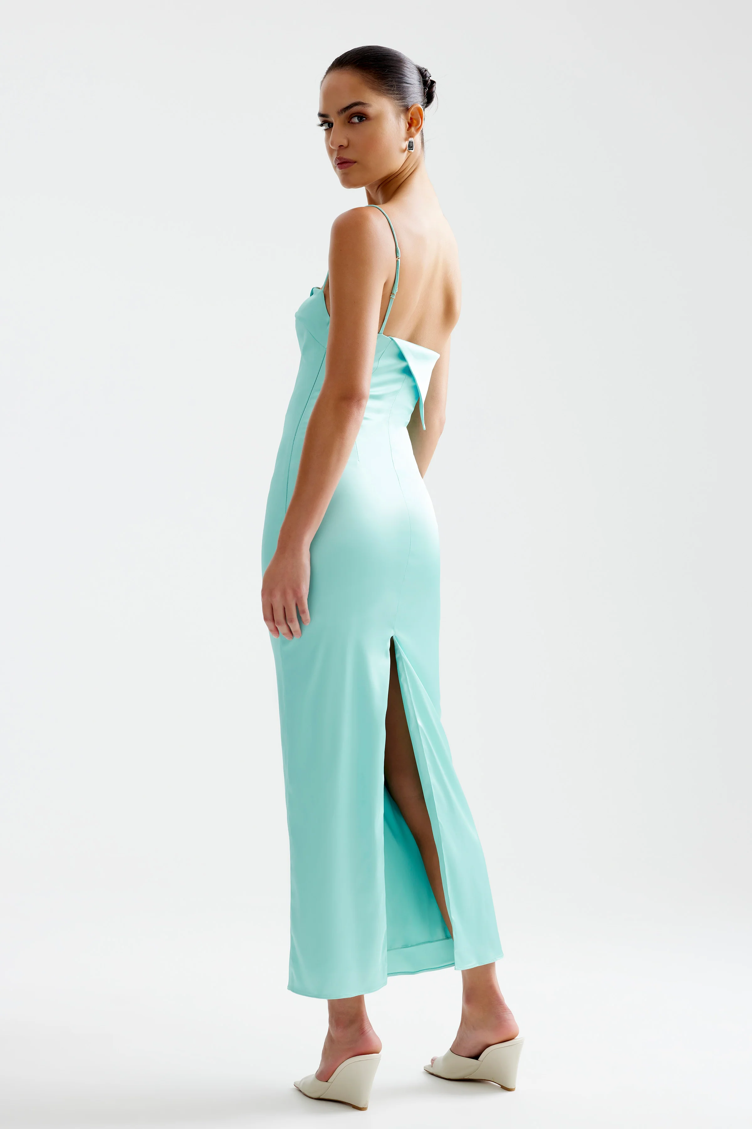 Rayna Dress - Aqua - Poueer