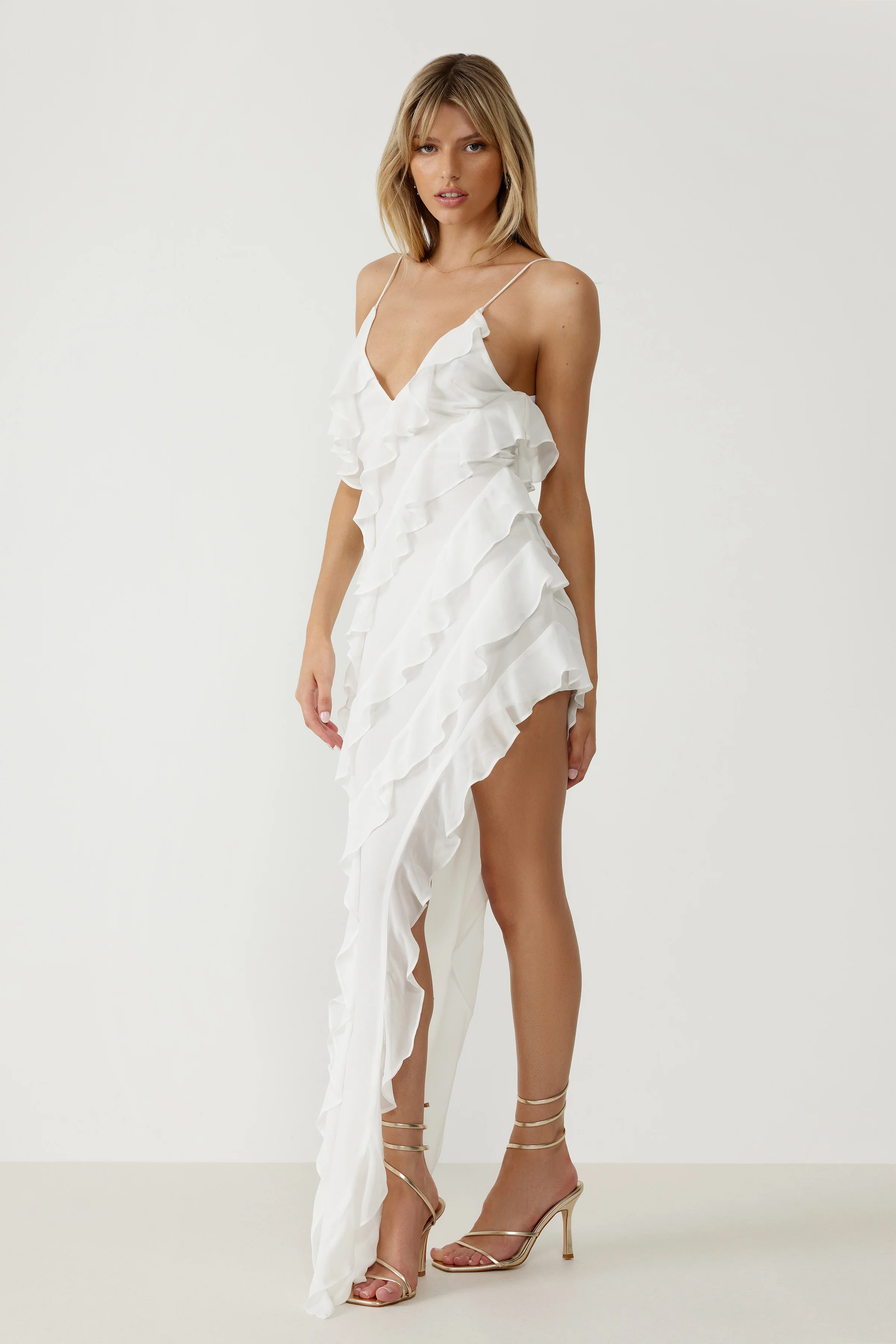 Etienne Dress - White - Poueer