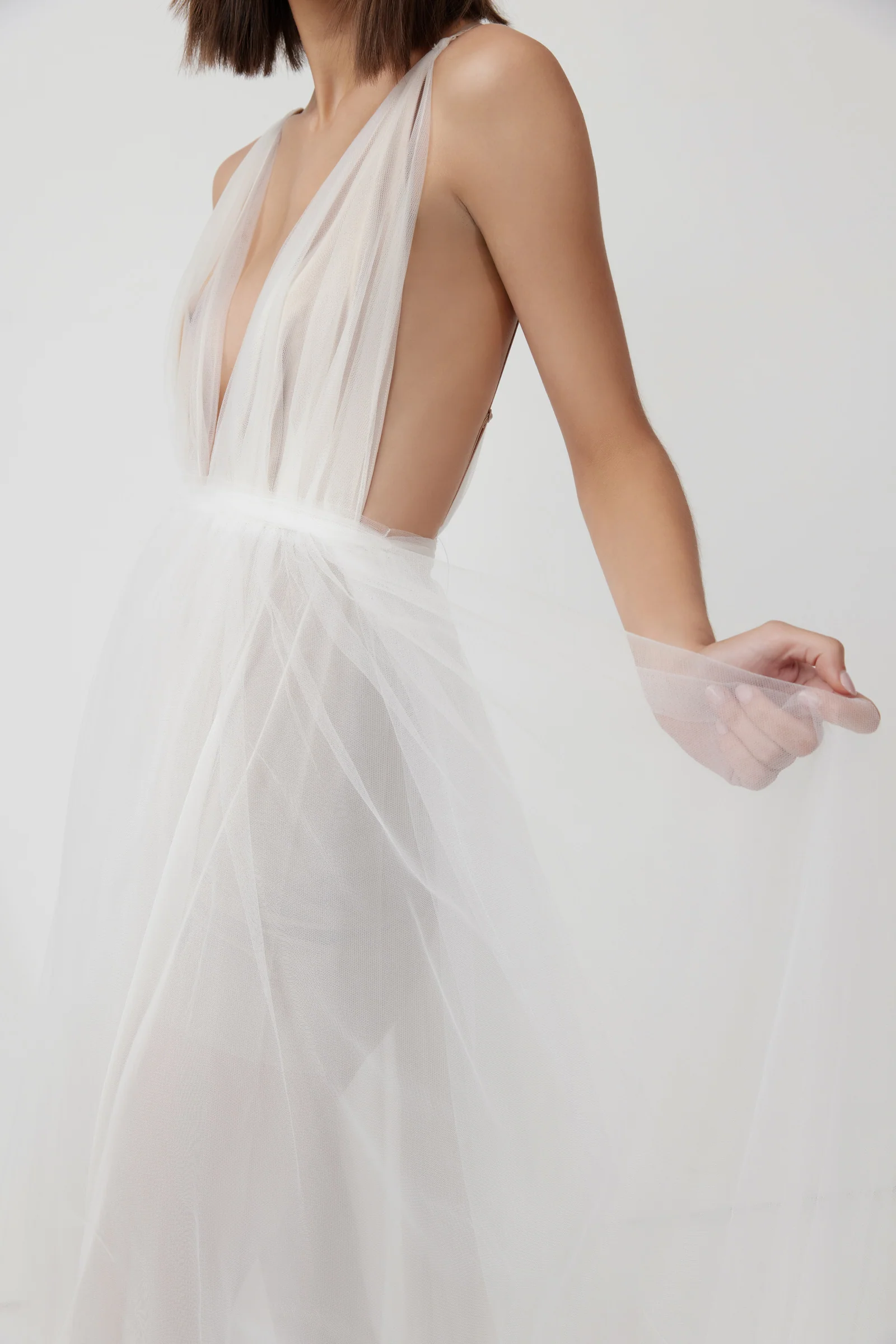 Cynthia Dress - White - Poueer