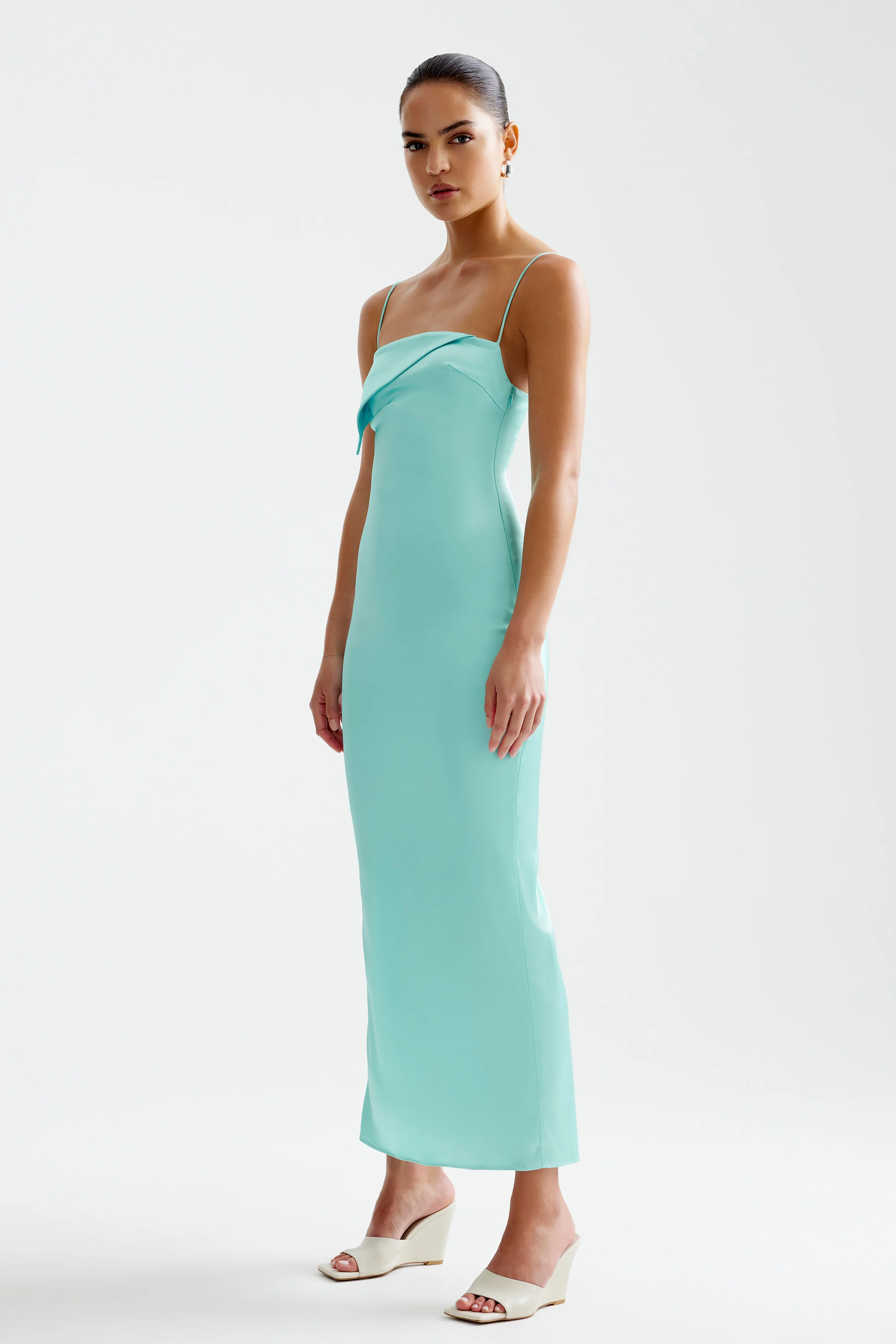 Rayna Dress - Aqua - Poueer