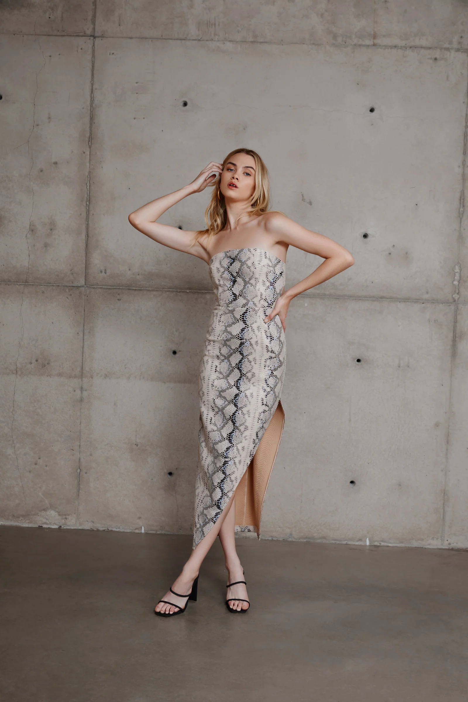 Deka Dress - Snake - Poueer