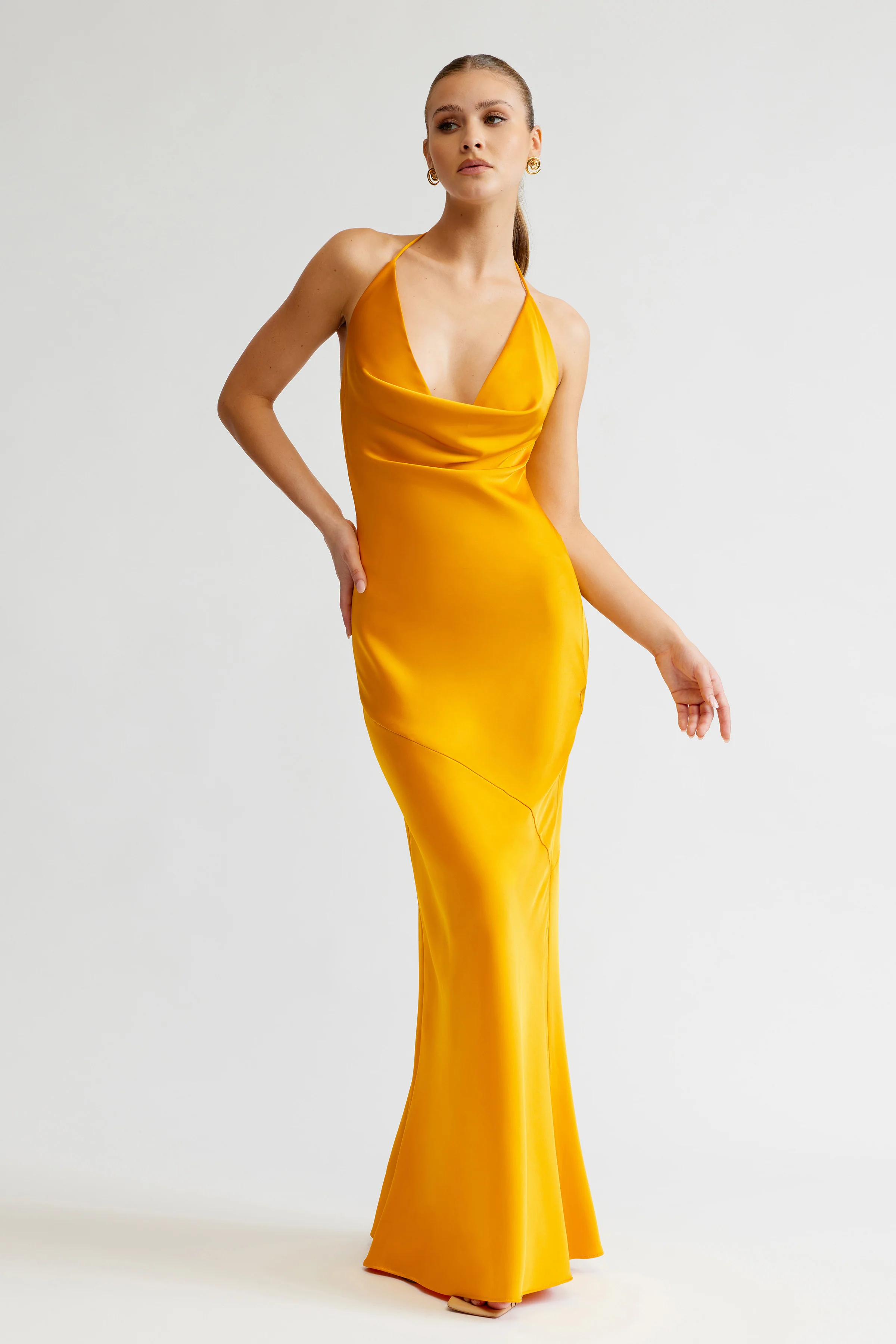 Freya Dress - Saffron - Poueer