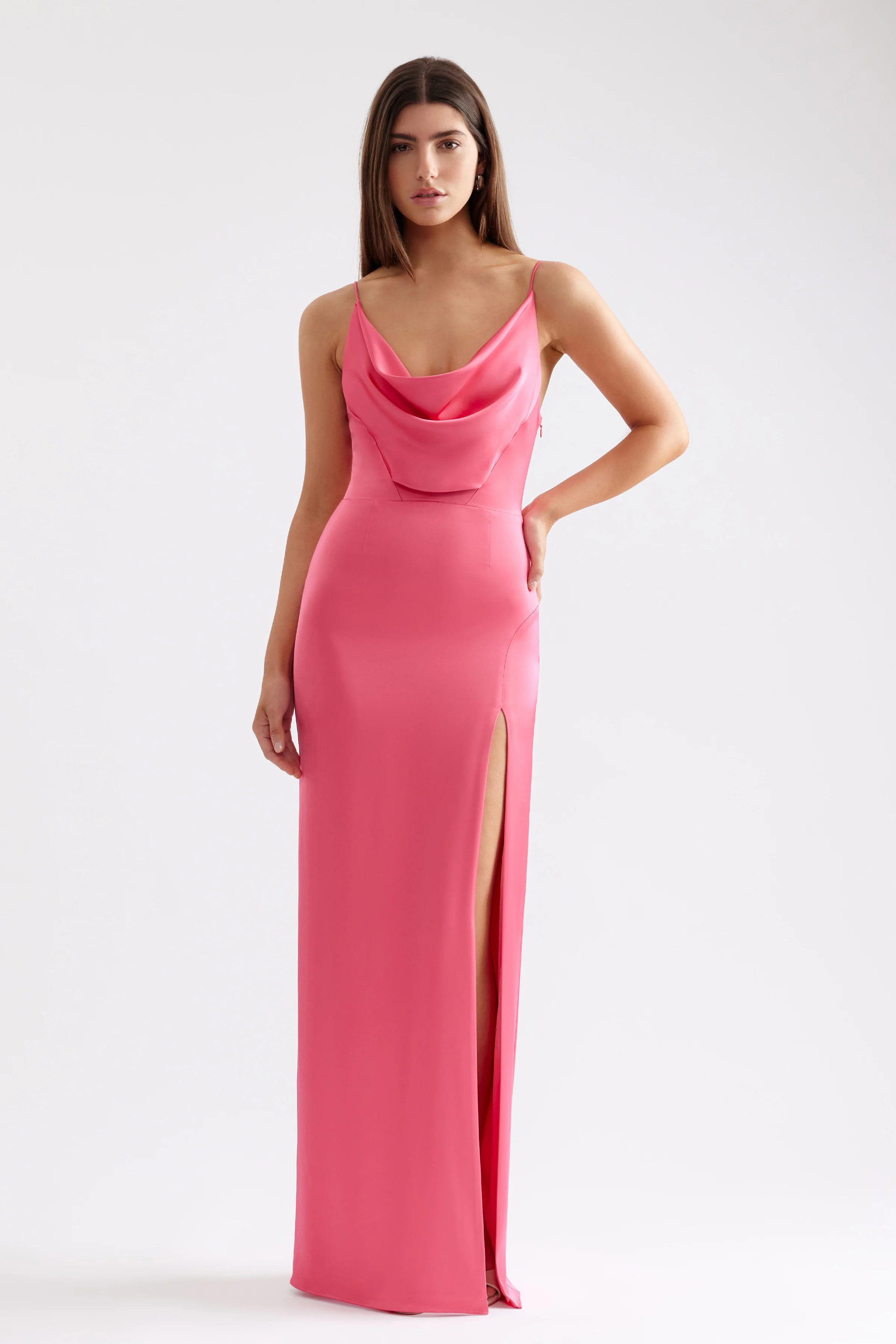 Marion Dress - Deep Pink - Poueer