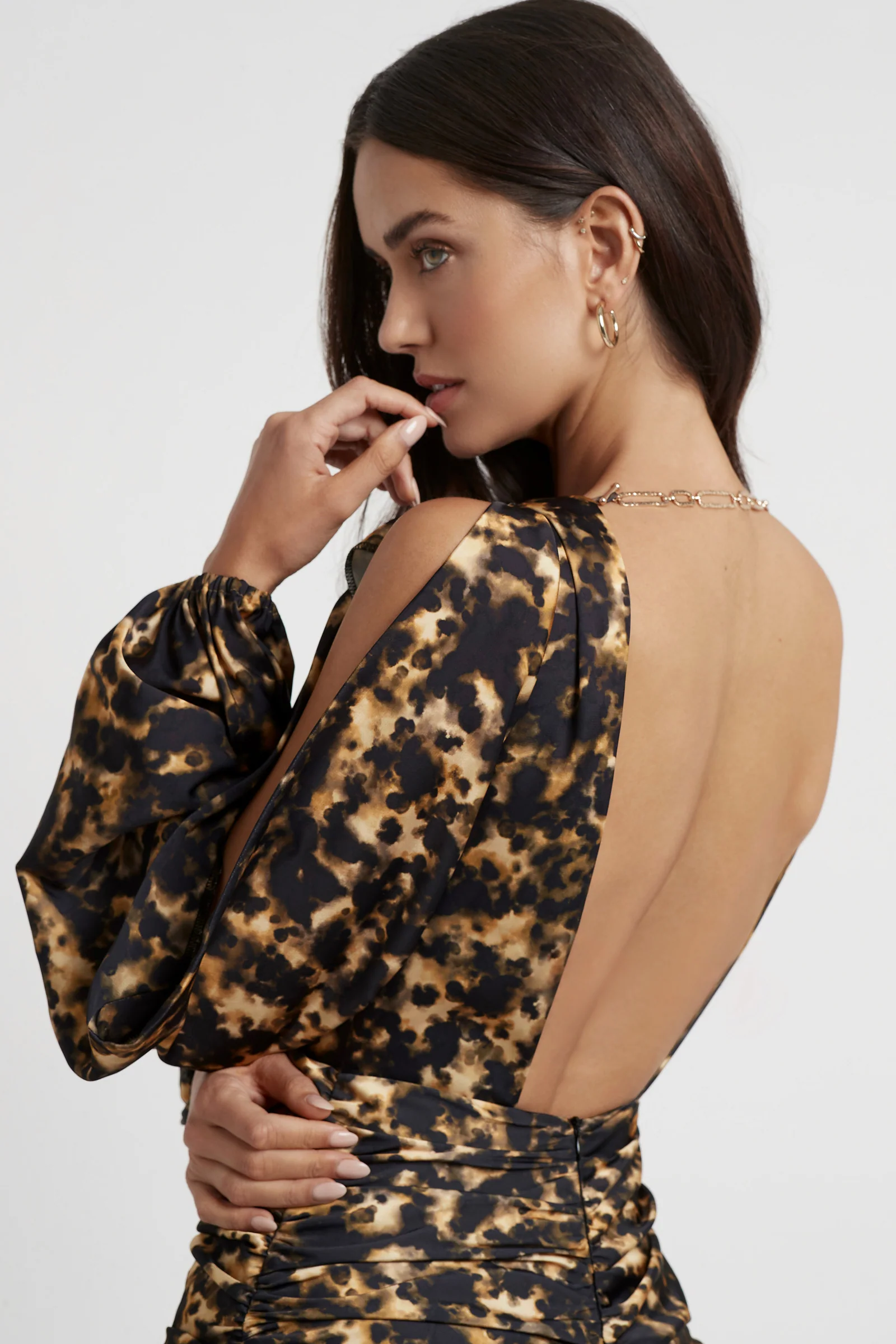 Rosario Dress - Honey Ink Print - Poueer