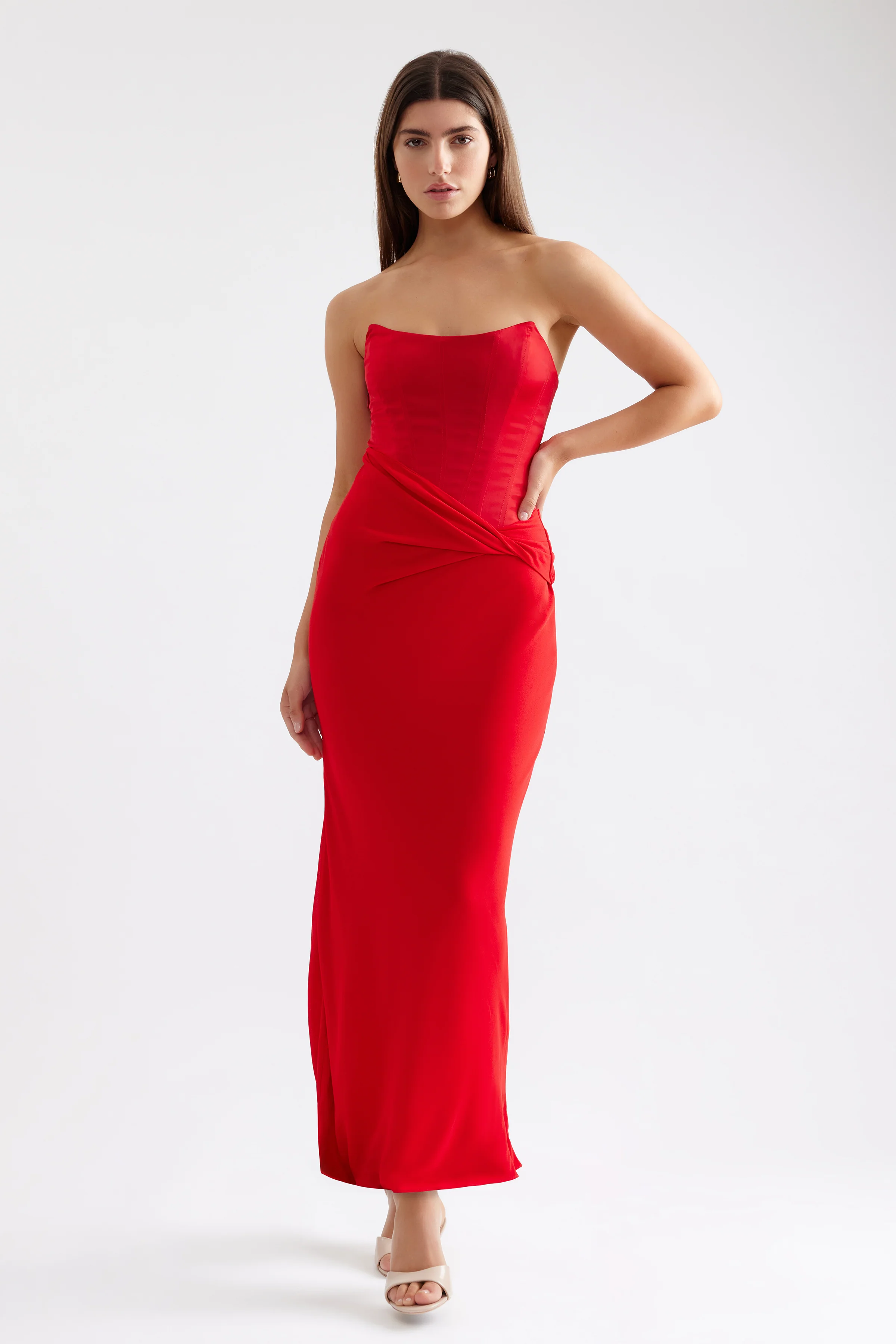 Elora Dress - Scarlet - Poueer
