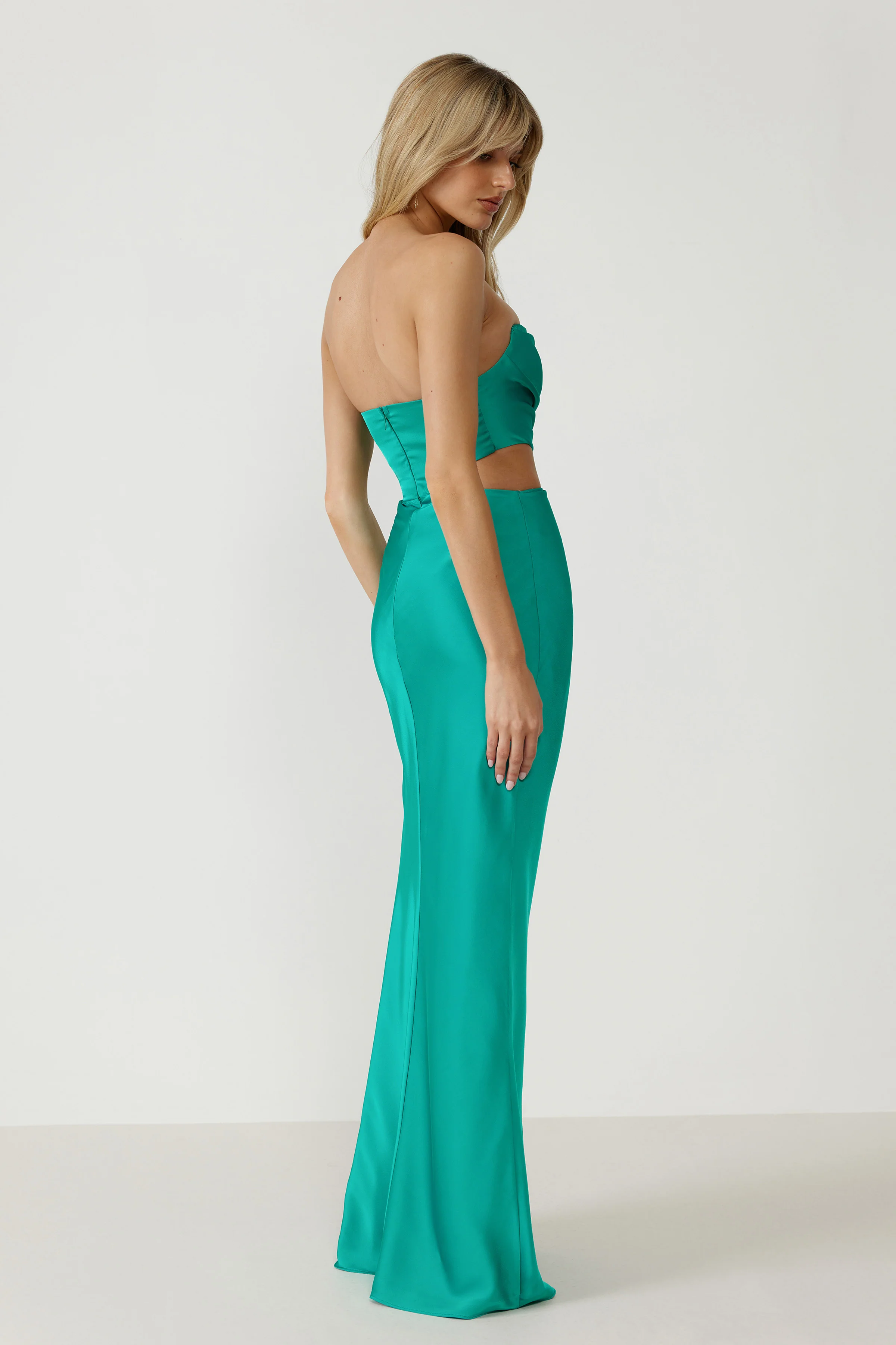 Milan Dress - Jade - Poueer