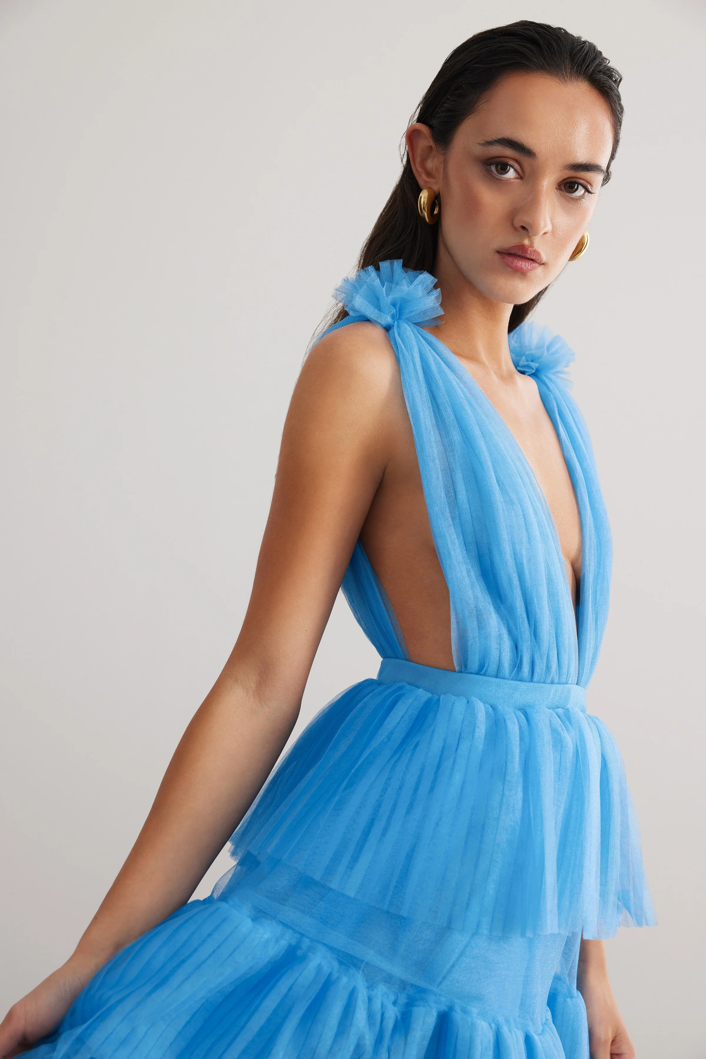 Zendaya Dress - Blue - Poueer