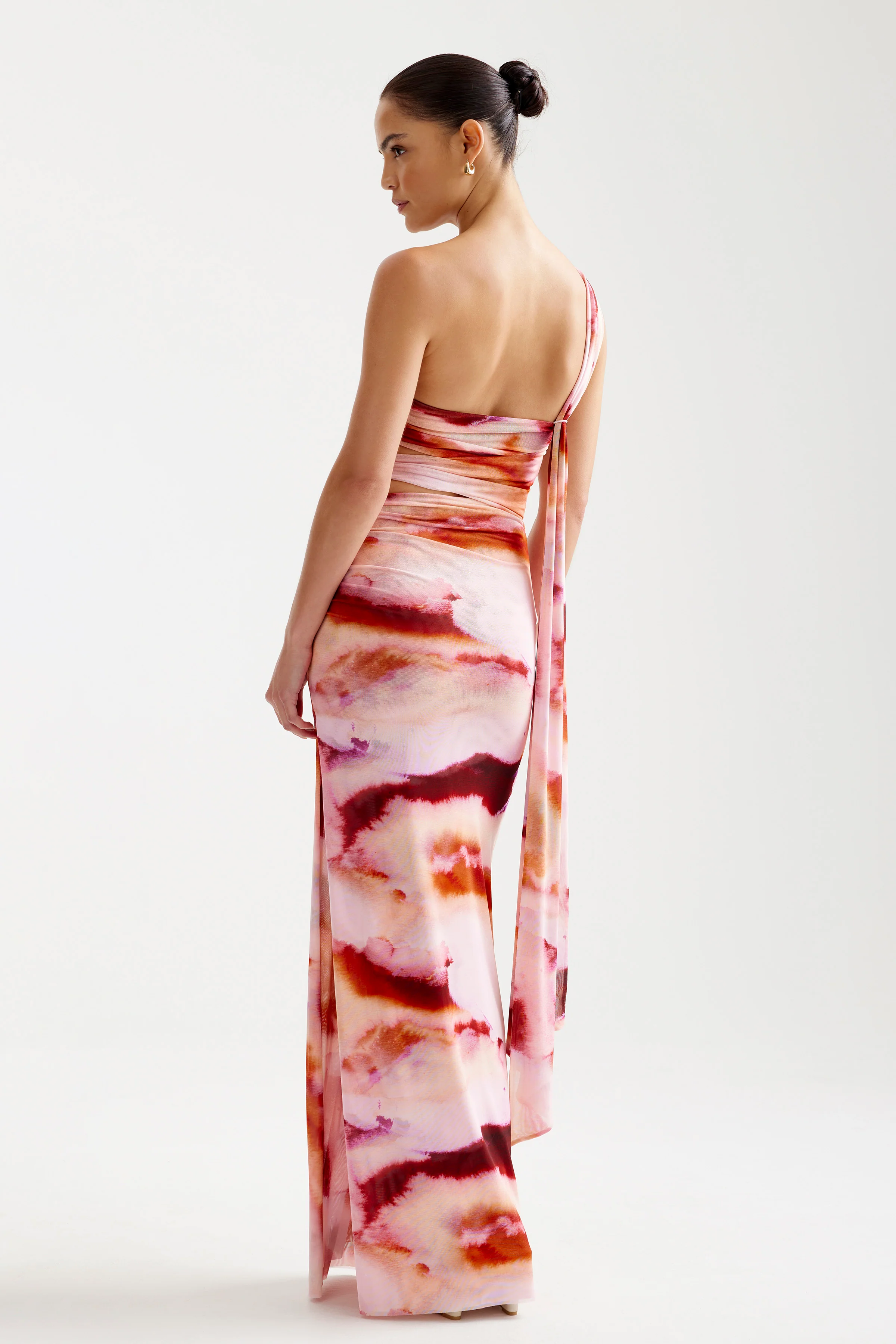 Nuri Dress - Pink Mineral Print - Poueer