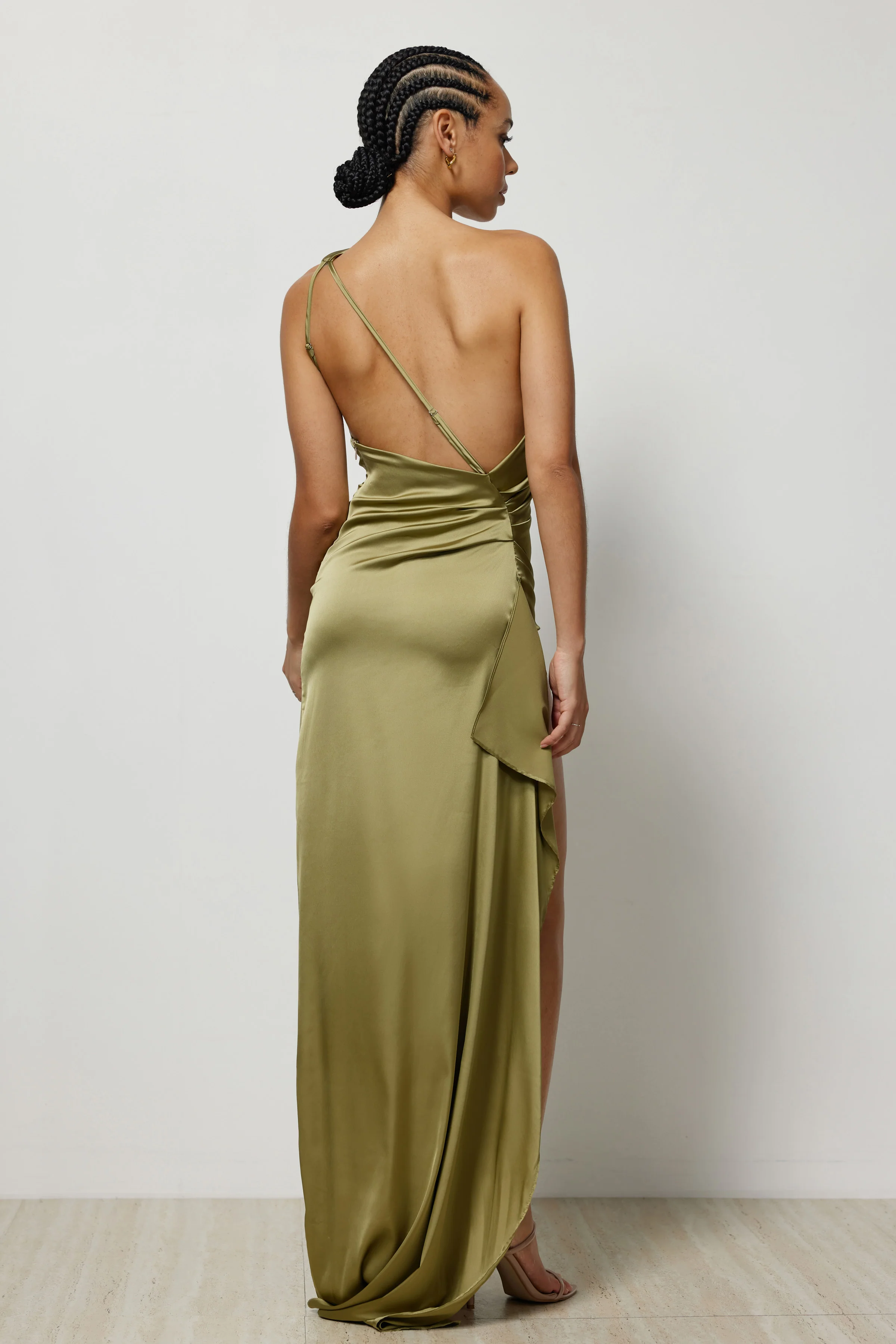 Samira Dress - Olive - Poueer