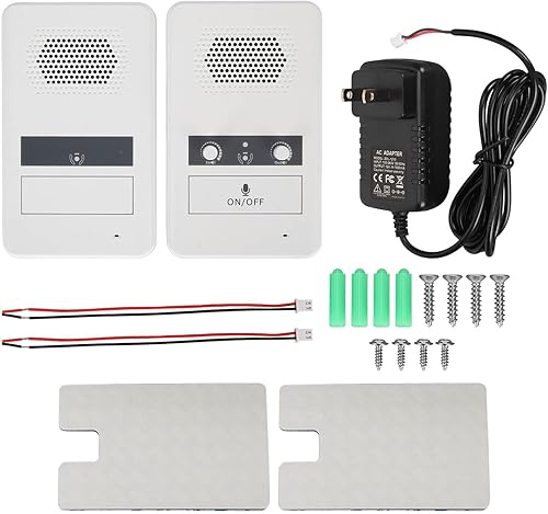 Counter Intercom System with Sensitive Mic, Dual Way Window Speaker Intercommunication Microphone for Business, Bank, Office, Hospital, School, Store - Poueer