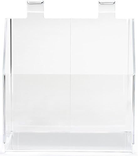 Displays2go Acrylic Display Bin for Gridwall, 4.5” w Opening - Clear (SMGRDADB) - Poueer