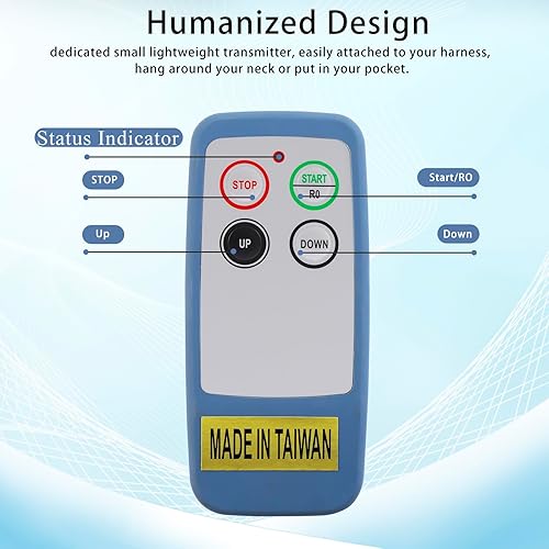 SAGA-L4 Industrial Wireless Crane Remote Control Mini Portable 2 Transmitters 110V Receiver - Poueer