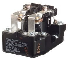 TE CONNECTIVITY/POTTER & BRUMFIELD PRD-11DY0-24 Power Relay, DPDT, 24VDC, 25A, Panel - Poueer