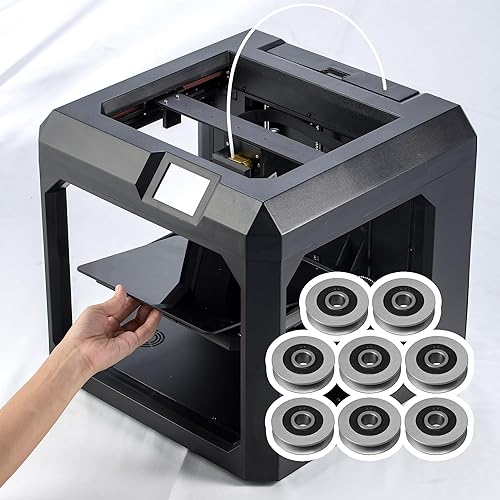 CNBTR Iron Cable Pulley Wheel Bearing U Shaped Pulley 12x50x13MM Load 512KG Pack of 8 - Poueer