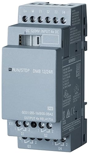 Siemens stlogo Expansion Module DM8 12/24R PU/I/O 12 24V/12V/24V - Poueer
