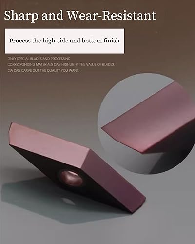 3/8in 1/2in Indexable Metal Lathe Turning Tool Holder with VCMT110304 Carbide Turning Inserts for Stainless Steel(2pcs Holders + 10pcs VCMT11 Insert + 10pcs Screws) - Poueer