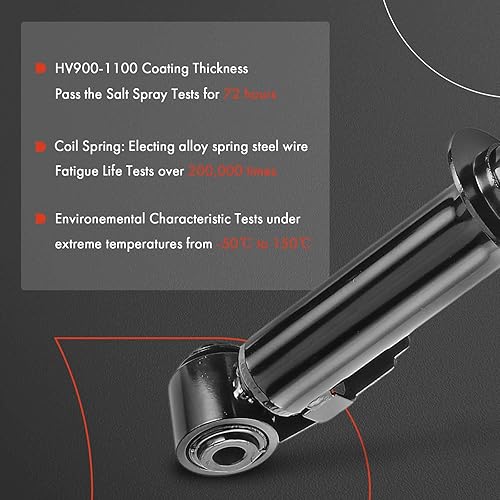 A-Premium Rear Struts Assembly Compatible with Mini Cooper Countryman 2011-2016, Cooper Paceman 2013-2016, Driver and Passenger Side 2-PC Set - Poueer