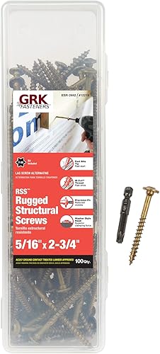 GRK 772691122193 RSS Screws, No Size, Gold, 100 Count - Poueer