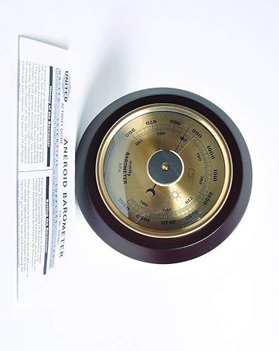 United Scientific ANBR01 Aneroid Barometer, 7.5' Overall Diameter - Poueer