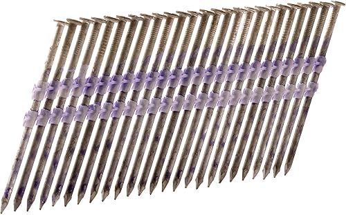 Metabo HPT Framing Nails | 3-1/4 In. x .131 | 21 Degree | Full Round Head | Hot Dipped Galvanized | Smooth Shank | 2,000 Count | 10163MHPT - Poueer