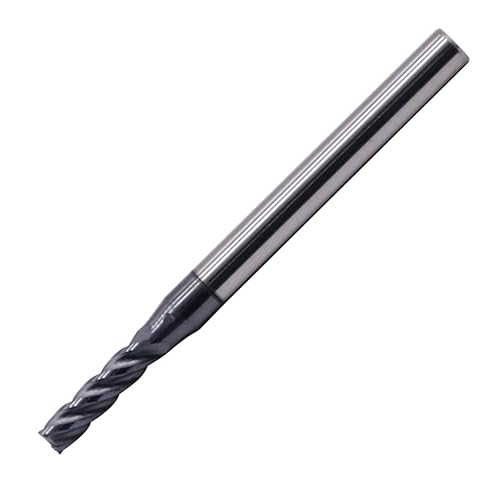 BestParts High Performance 5pcs 7/16' Solid Carbide Square End Mills, AlTiN Coated, 4 Flute, 30 Degree Helix, 7/16' Cutting Diameter, 7/16' Shank Diameter, 1' Length of Cut, 2-3/4' Overall Length - Poueer