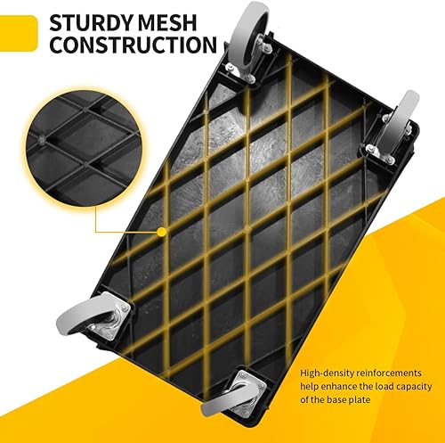 MaxWorks 80855 500-lb Utility Service PP Cart With Two Trays and Wheels 30 Inch X 16 Inch Overall Dimensions - Poueer