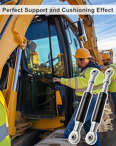 Gas Strut Spring Cylinder Fit for John Deere Backhoe Loader 310J 310K 310K EP 310SJ 315SJ 310SK 325SK 410J 410K 710J 710K, Cab Door Gas Strut Spring Strut replace AT340156, 2PCS - Poueer