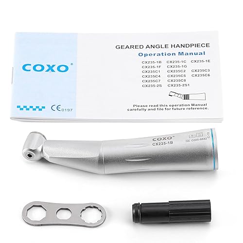 Coxo CX235-1B Low-Speed Electric Handpiece, 1:1 Inner Channel, Contra Angle, #C-1B, Sold by JMU - Poueer