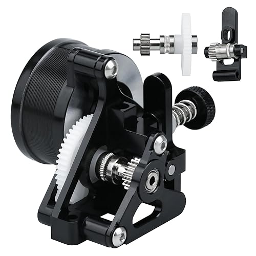 Upgrade 3D Printer Accessories Parts Lightweight Sherpa Dual Gear Mini Extruder with Motor Compatible with Ender3v2 Pro Cr10 Q5 Qq-S Voro2.4 V0.1 0.2 - Poueer