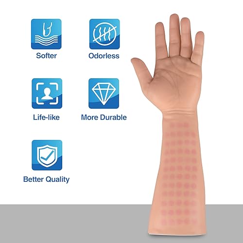 Intradermal Injection Practice Arm, Intradermal Injection Training Simulator for Nursing Students, Medical Education - Poueer