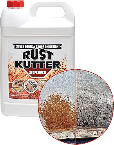 Rust Kutter- Gallon - Stops Rust and Converts Rust Spots to Leave a Primed Surface Ready to Paint, Professional Rust Repair Manufactured in USA - Poueer