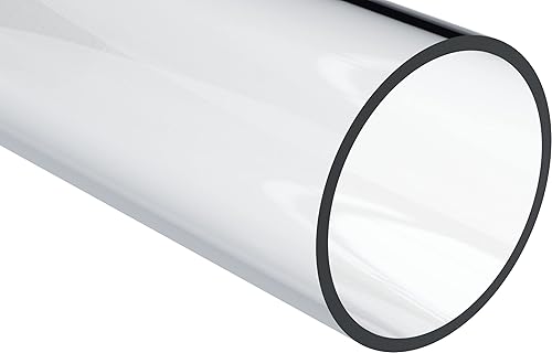 Polycarbonate Rigid Round Tube, Clear, 3' ID x 3-1/4' OD x 24' L - Poueer