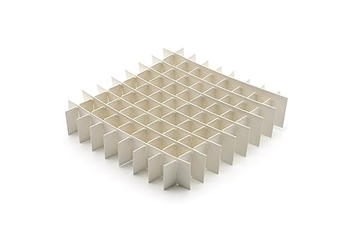 Heathrow Scientific HD2860H Cardboard Cryogenic 81-Cell Partition for Vial Box (Pack of 12) - Poueer