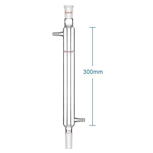 Liebig Condenser, 3 Way Distilling Adapter, Thermometer Inlet Adapter Bundle with Distillation Adapter - stonylab Bundle - Poueer