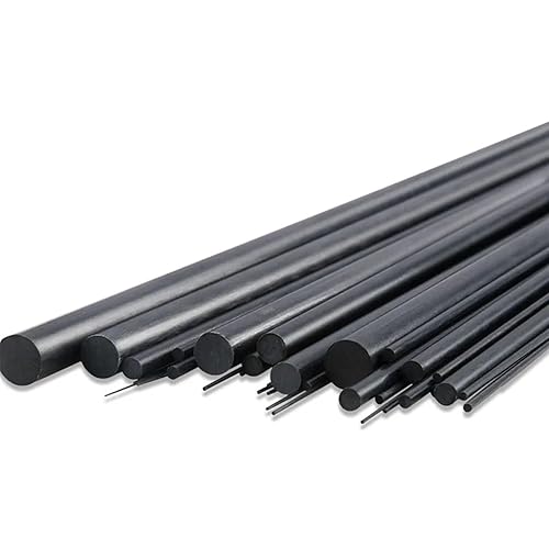 5pcs 1000mm Solid Carbon Fiber Rods Diameter 1mm 1.5mm 2mm 3mm 4mm 5mm 6mm 7mm 8mm 9mm 10mm RC Aircraft Kite Matte Carbon Rods Carbon Fiber Rods(3.0x1000mm) - Poueer