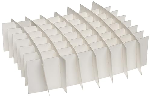 Heathrow Scientific HD2860H Cardboard Cryogenic 81-Cell Partition for Vial Box (Pack of 12) - Poueer