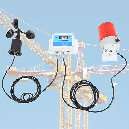 Tower Crane Anemometer Wind Speed Measurement Instrument 240V Gauges Suitable for Crane - Poueer