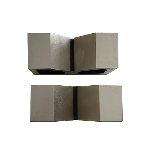 3' OAL Steel V-Blocks/3' x 1-1/4' x 2-3/8' Cast Iron V-Block Pair Ground - Poueer