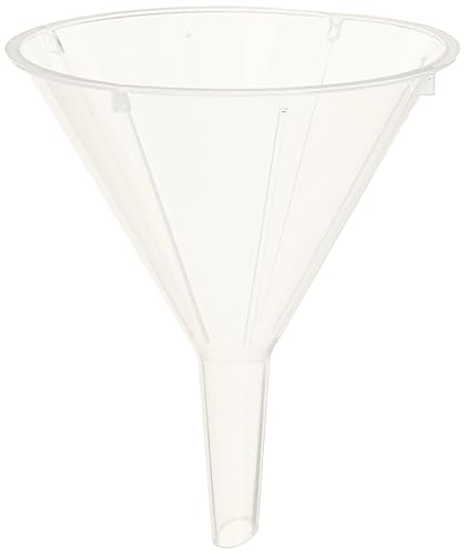 Globe Scientific 8303 Polypropylene Disposable Funnel, 55mm Top ID (Case of 100) - Poueer