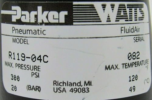 New PARKER R119-04C Regulator R11904C - Poueer